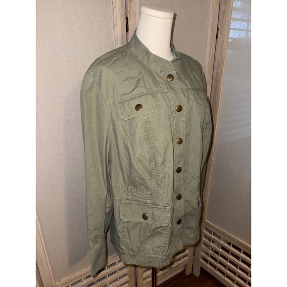 NWT Tommy Hilfiger Women's Olive Green Utility Jacket Size 2X - Picture 3 of 10